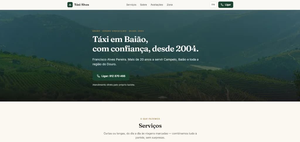 Pré-visualização: Táxi Alves
